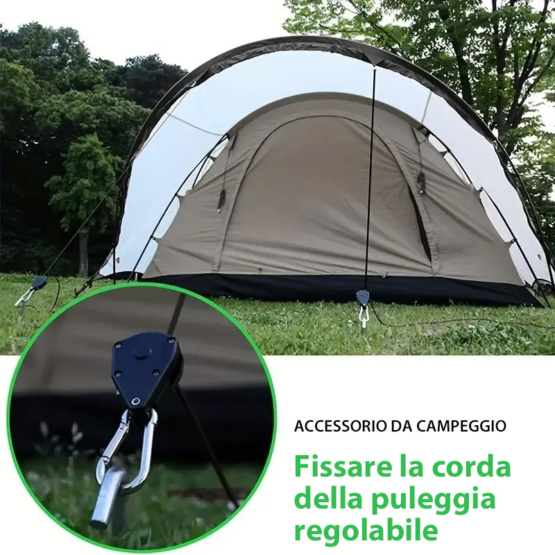 Corda da campeggio fissa regolabile portatile