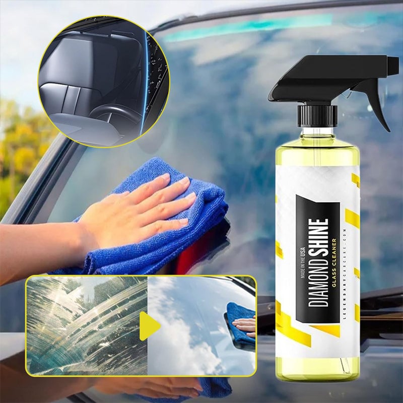 Detergente per vetri auto lucido
