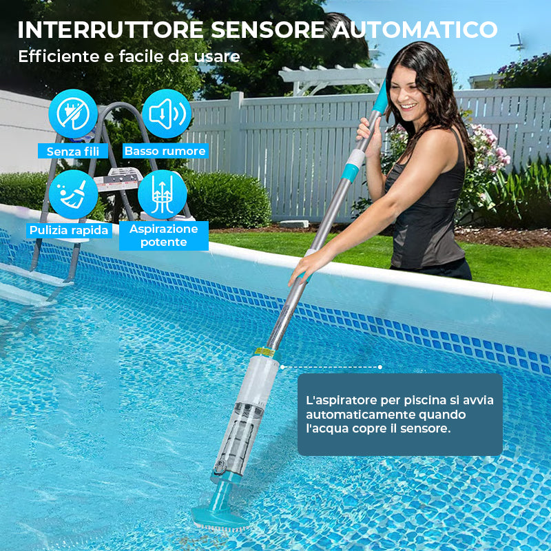 Aspirapolvere per piscina 3 in 1, potente, ricaricabile e senza fili