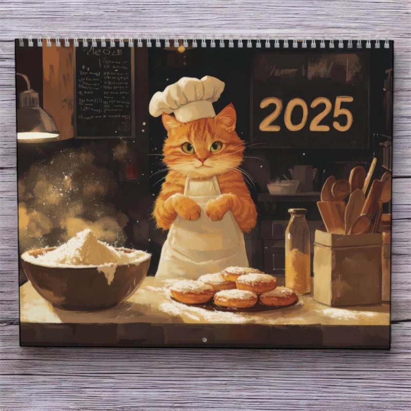 Calendario dei Gatti Cuochi 2025