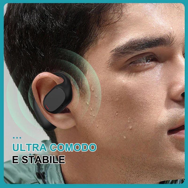 Auricolare Bluetooth senza fili con gancio per l'orecchio