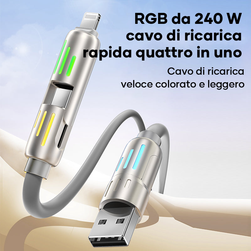 Cavo USB C 4 in 1 da 240 W
