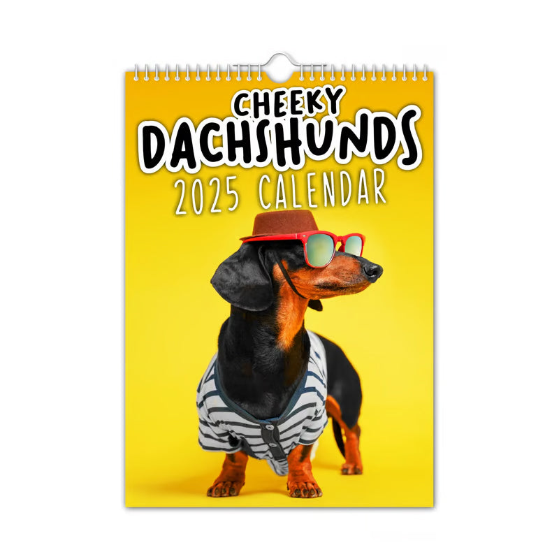 Cheeky Dachshunds - Calendario da parete 2025