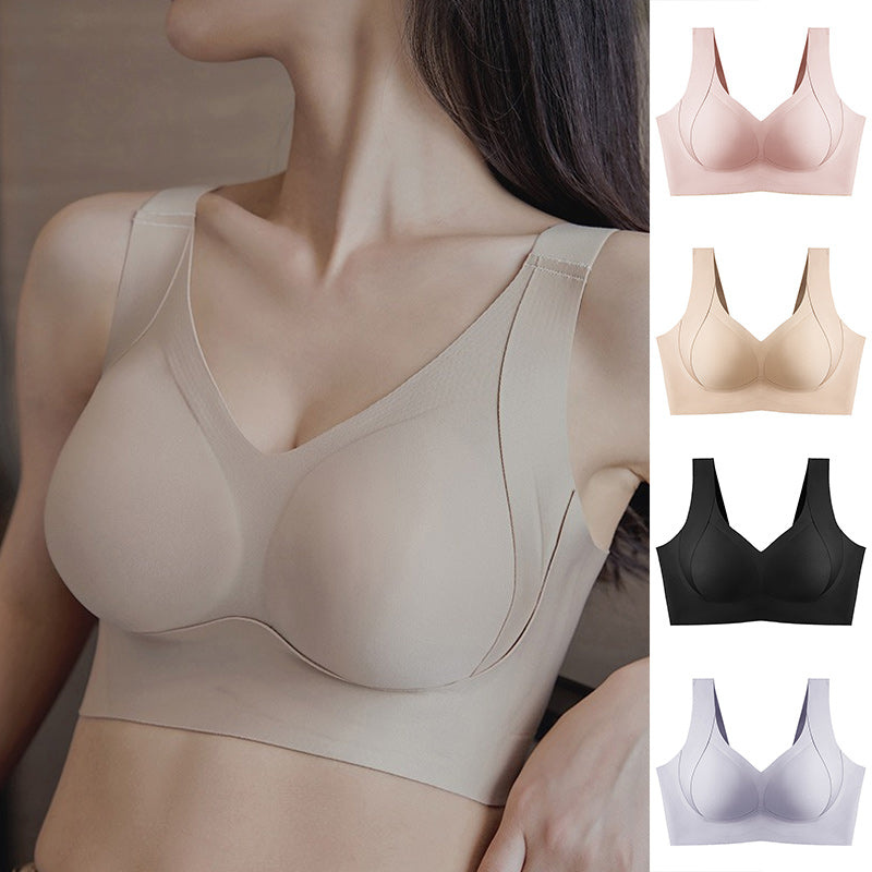 Reggiseno senza ferretto con copertura laterale e anti-cedimento