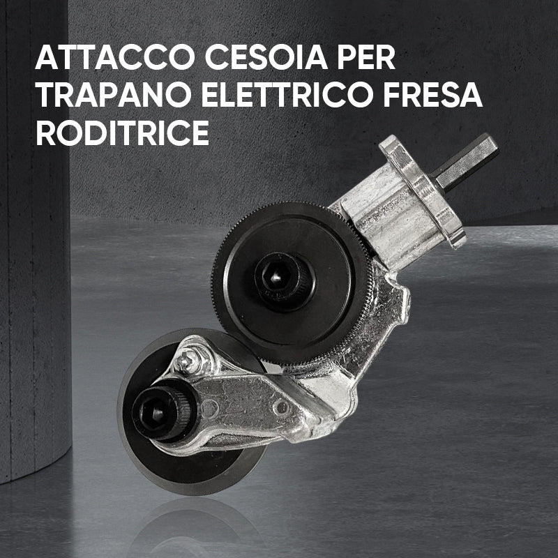 Cesoia per trapano elettrico con attacco per taglierina