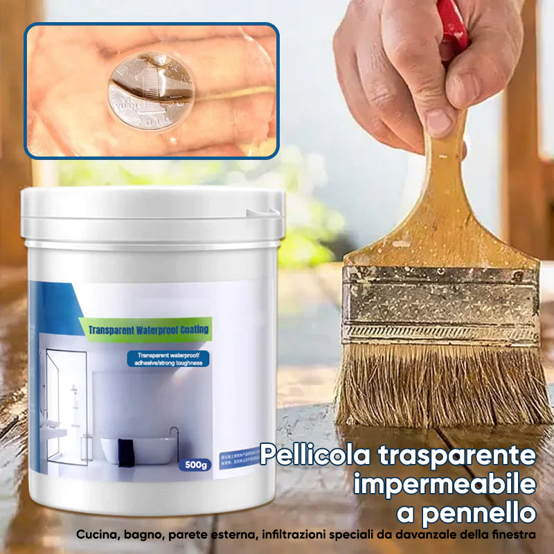 Rivestimento impermeabile trasparente
