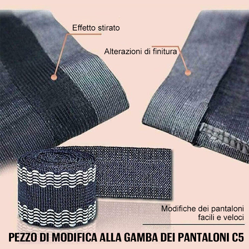 Accorciatore autoadesivo per l'orlo dei pantaloni