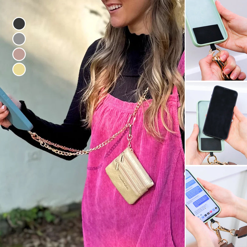 Borsa con catena per cordino per telefono cellulare