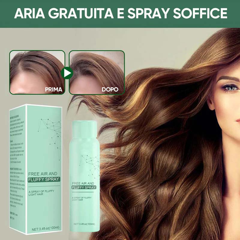 Spray magico per capelli asciutti