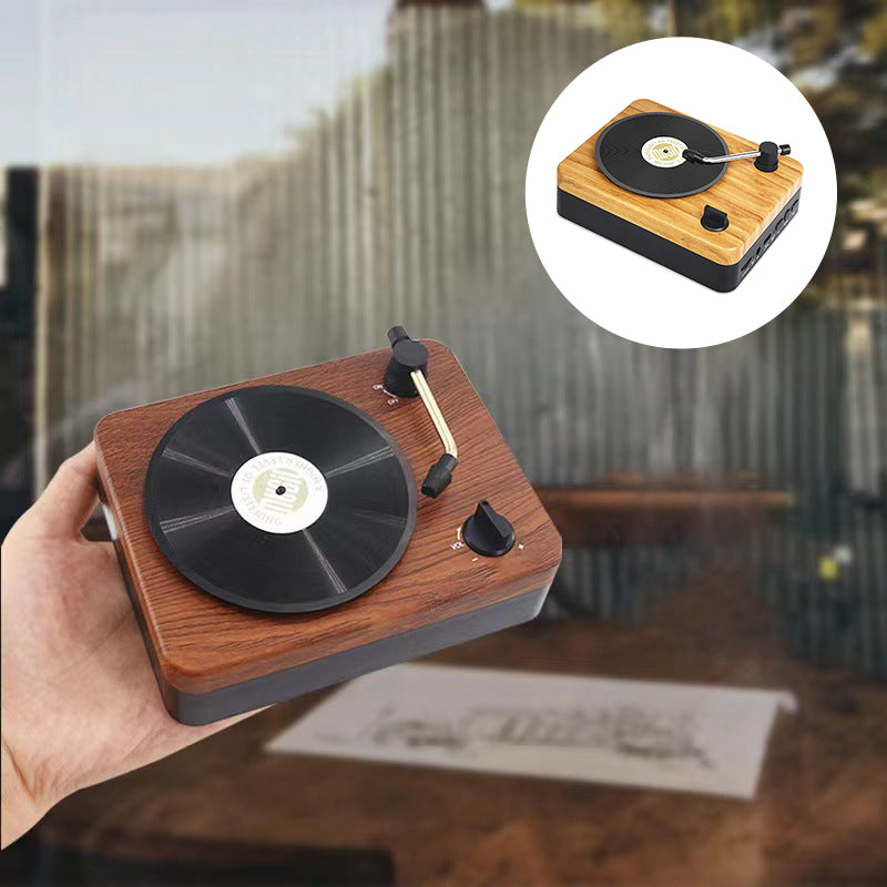 Altoparlante bluetooth retrò in legno