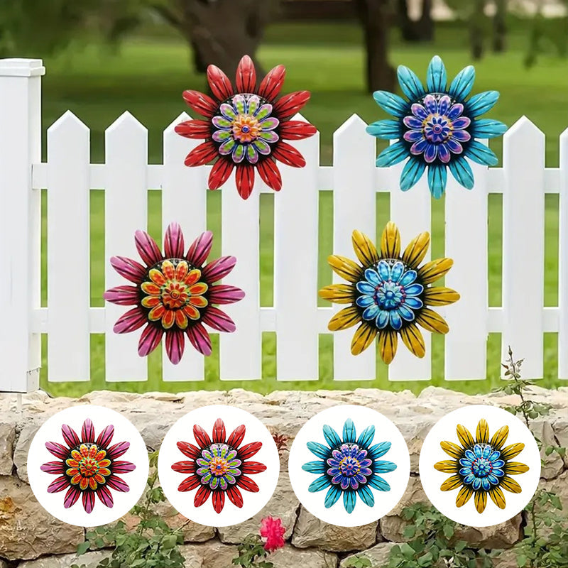 Decorazioni artigianali floreali in metallo