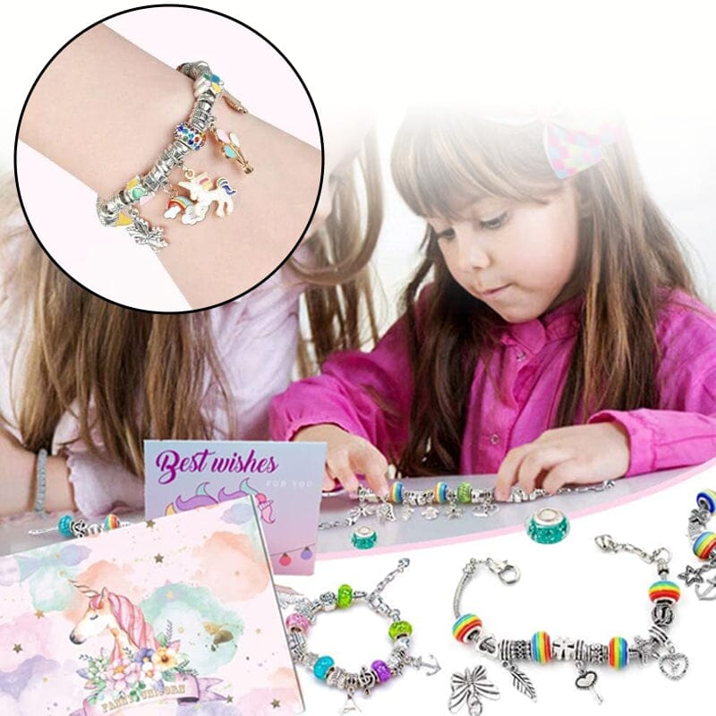 Kit per realizzare braccialetti con ciondoli per ragazze
