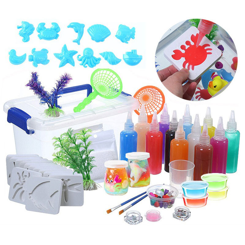 🦀 Magia dell'Acqua ELF, Set di Giocattoli Sensoriali Fatti a Mano con Gel d'Acqua per Bambini