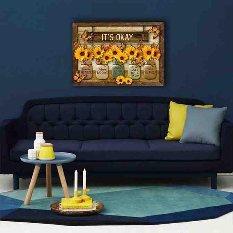 Farfalla Girasoli Arte Murale
