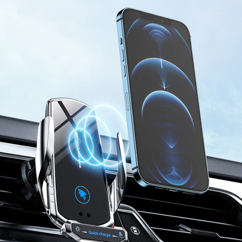 Staffa di ricarica wireless per auto con deformazione a induzione