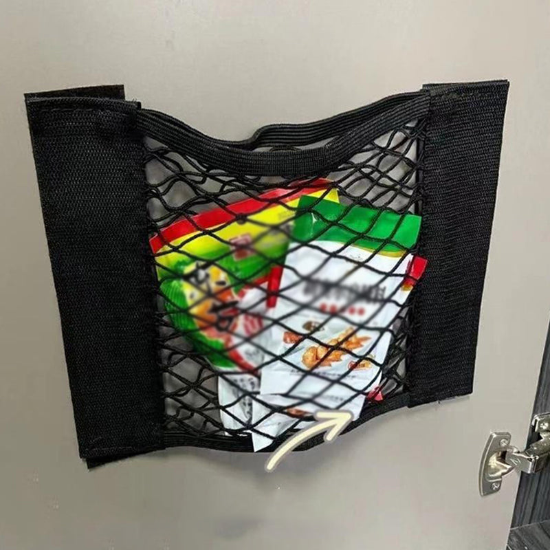 Borsa in rete per conservare sacchetti di plastica (con nastro adesivo)