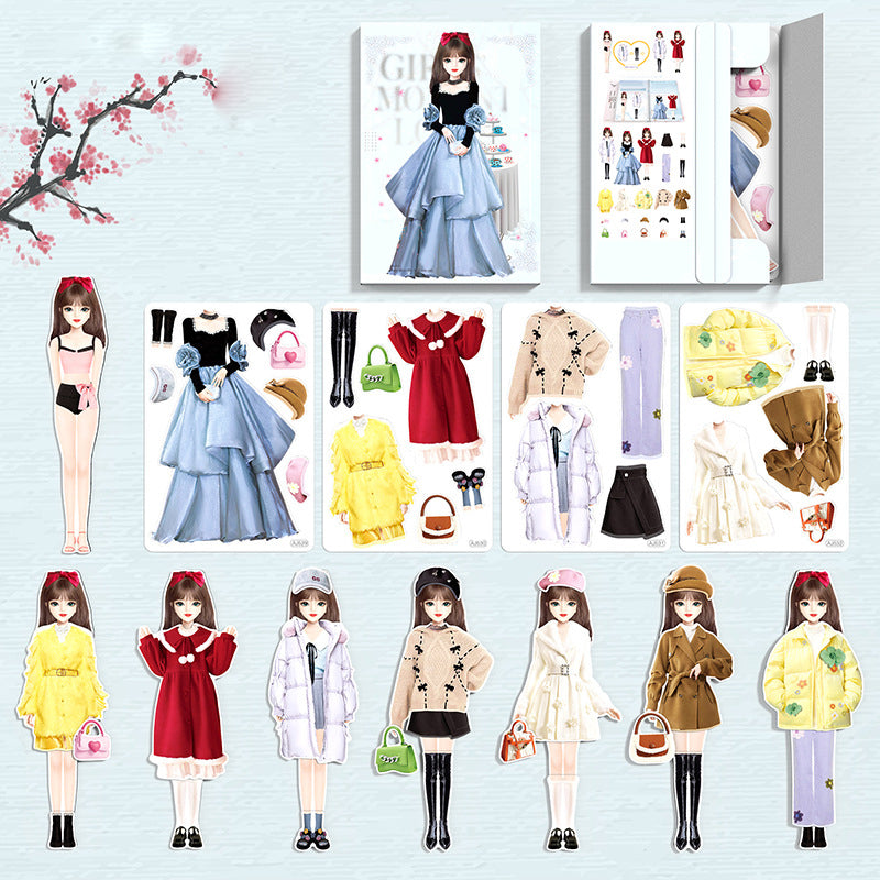Bambola magnetica da vestire per bambini