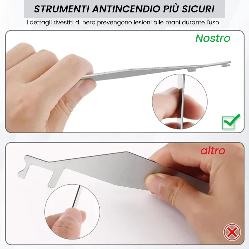Strumento di fuoco per scassinare le serrature