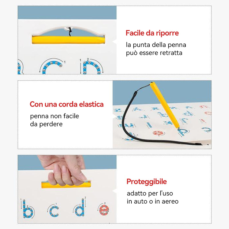 Edizione alfabeto magnetico bifacciale 2 in 1