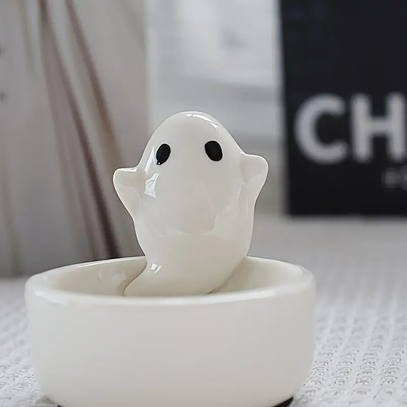 Carino Portacandele Fantasma