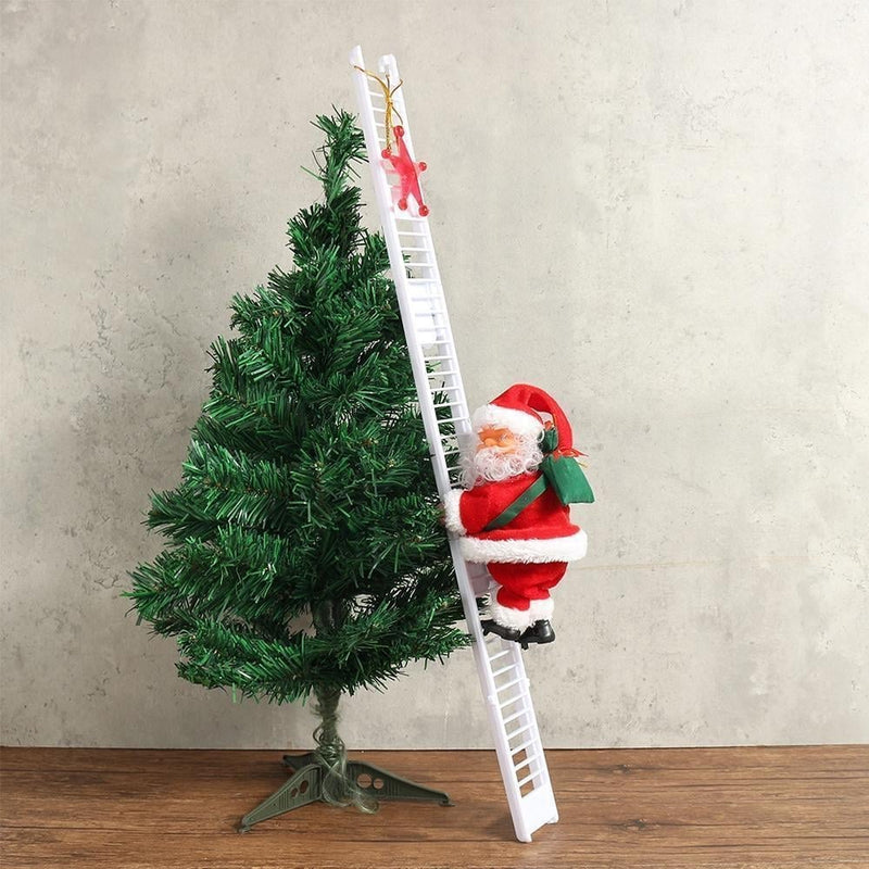 Babbo Natale che si arrampica