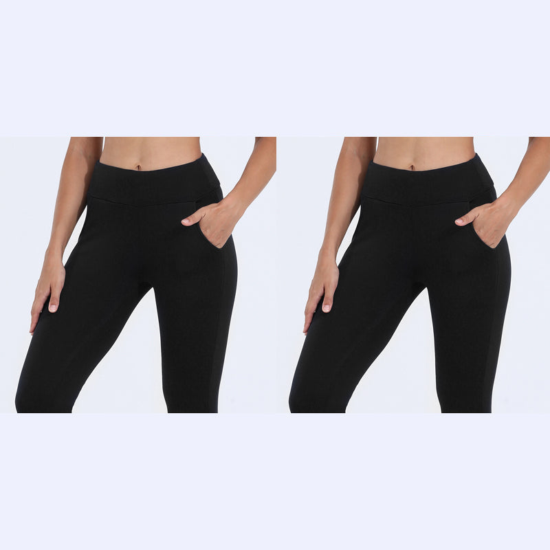 Leggings in pelle di agnello per l'inverno