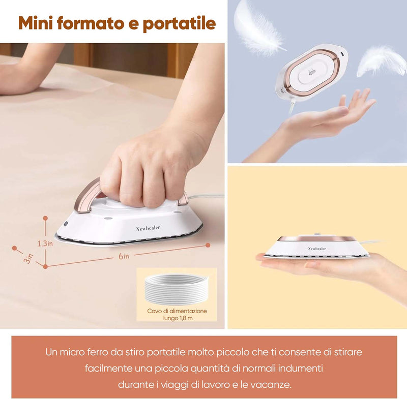 Ferro da viaggio con doppia tensione