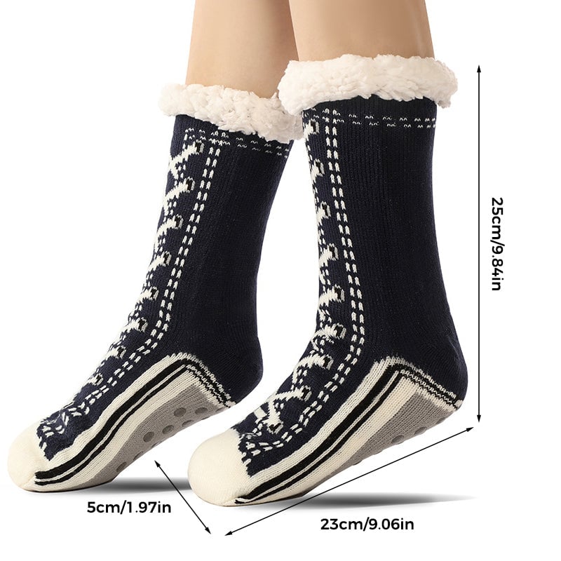 Calzini tipo pantofola in cashmere ultraspesso