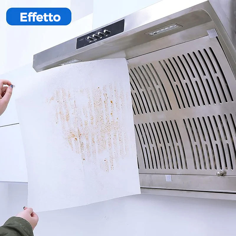 Carta filtro per cappa da cucina