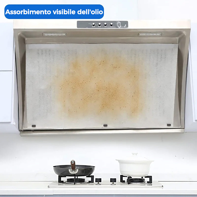 Carta filtro per cappa da cucina