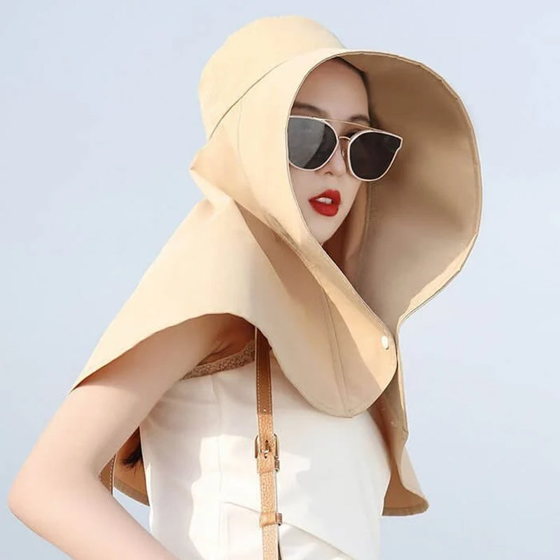 Cappello da pescatore con protezione UV da donna alla moda