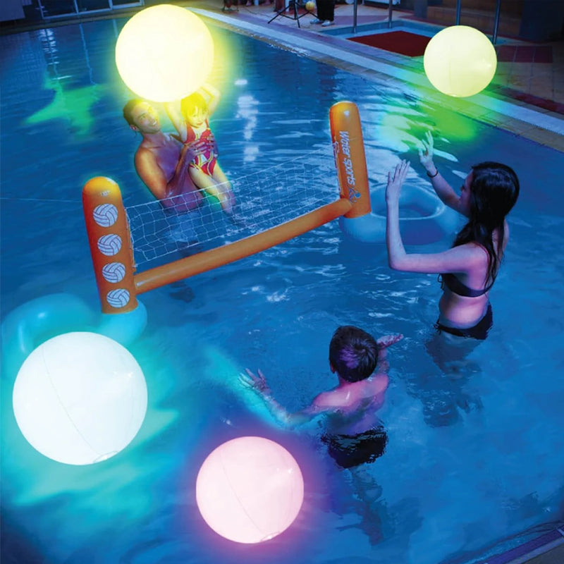 Pallone da spiaggia luminoso a 16 colori con luce a LED
