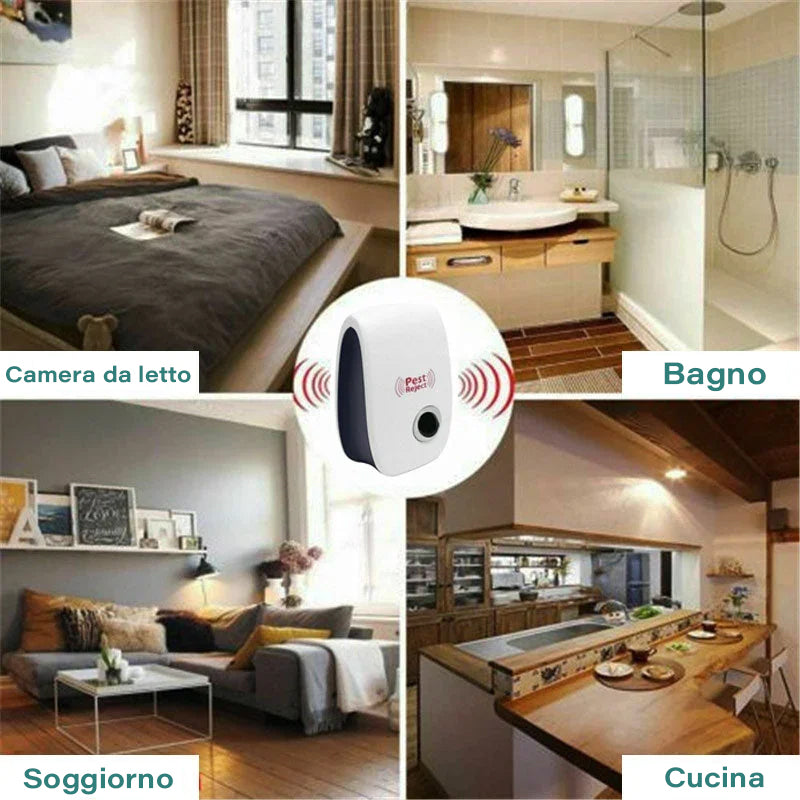 Repellente per zanzare ad ultrasuoni intelligente con inverter