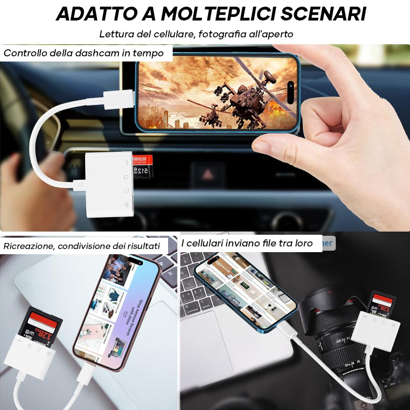 Lettore di schede mobile tutto in uno