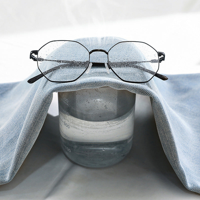 Jeans a gamba larga a vita alta in Lyocell