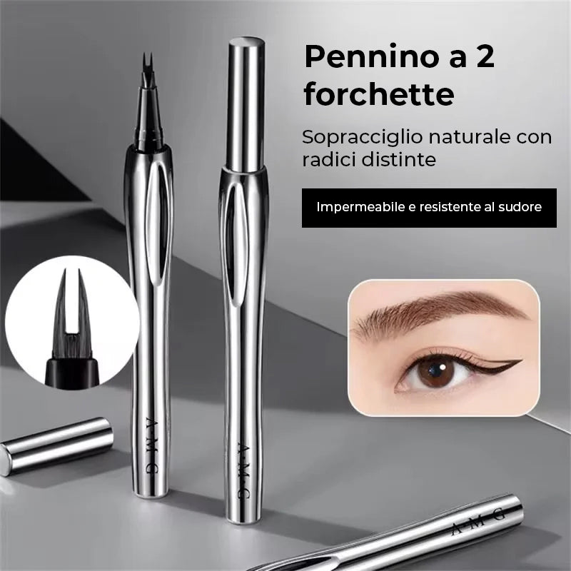 Matita con punta a microforcella Matita per sopracciglia impermeabile a lunga durata