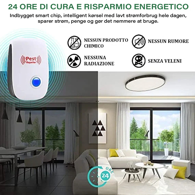Repellente per zanzare ad ultrasuoni intelligente con inverter