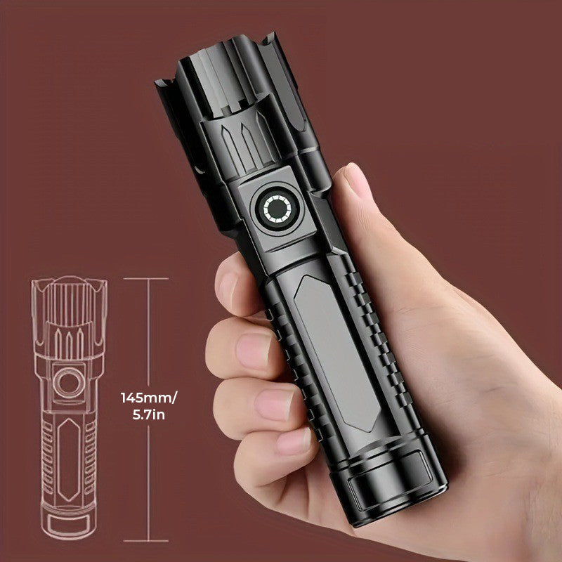 Torcia portatile USB ricaricabile e potente