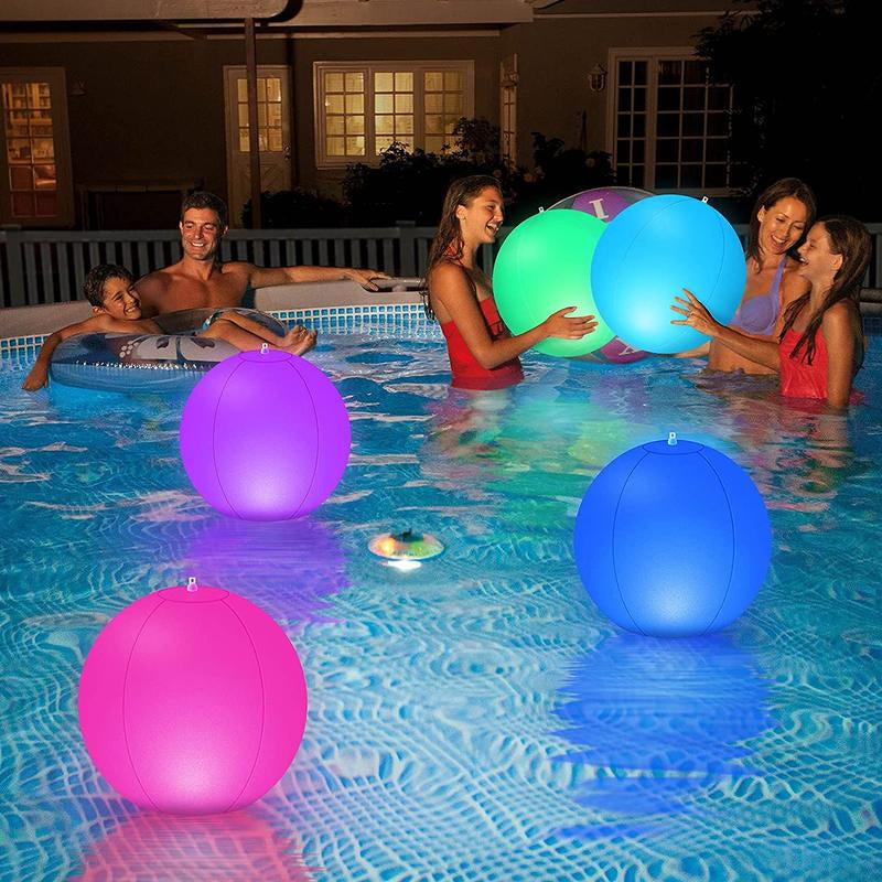Pallone da spiaggia luminoso a 16 colori con luce a LED