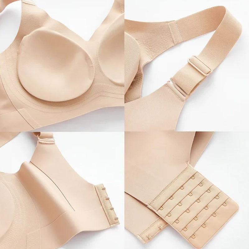 Reggiseno senza ferretto con copertura laterale e anti-cedimento