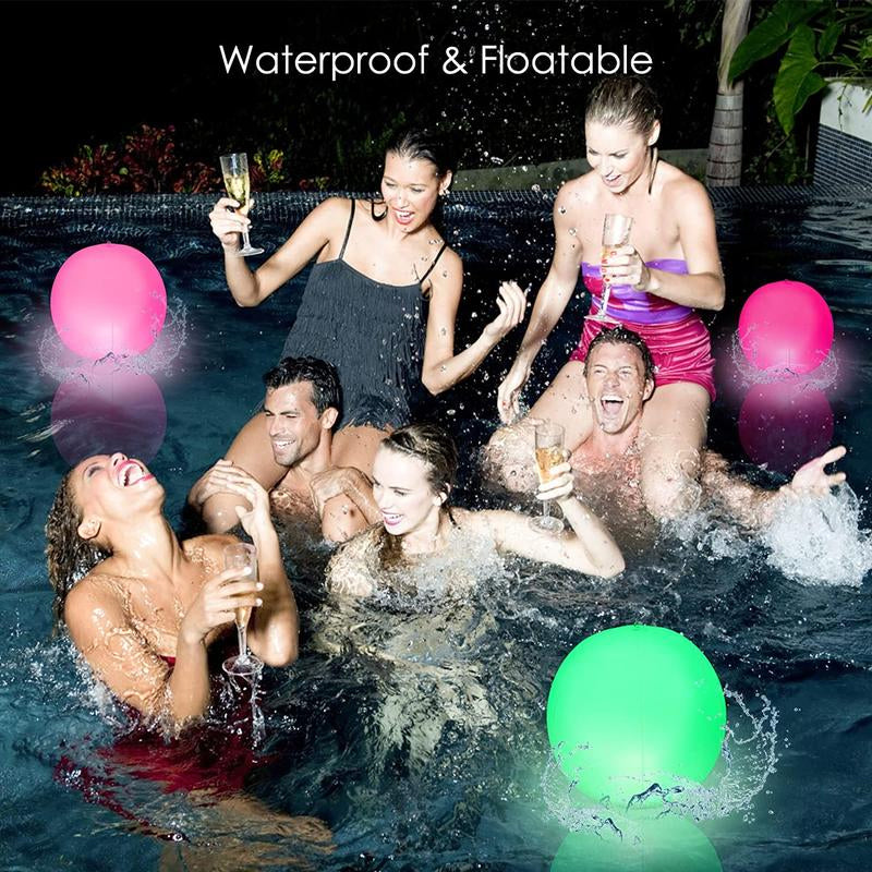 Pallone da spiaggia luminoso a 16 colori con luce a LED
