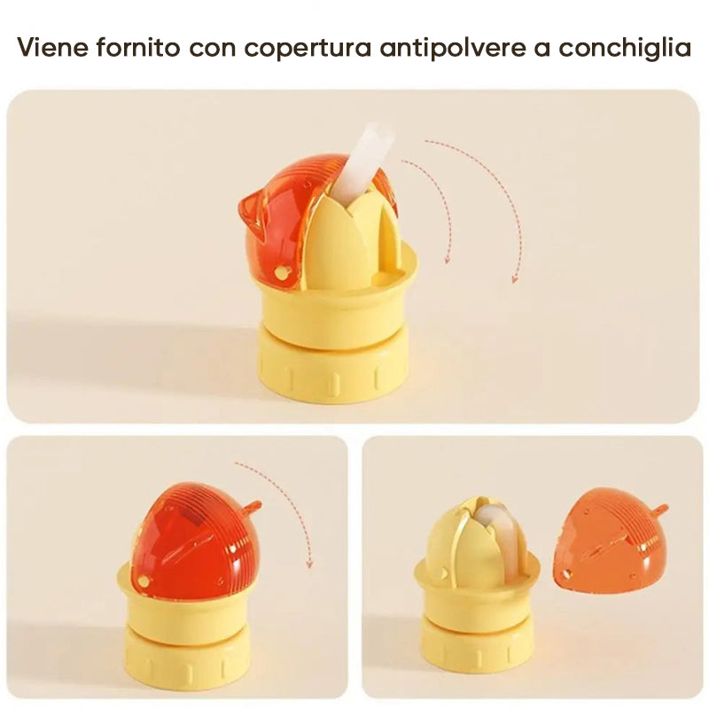 Coperchio con cannuccia per bottiglia d'acqua riutilizzabile per bambini