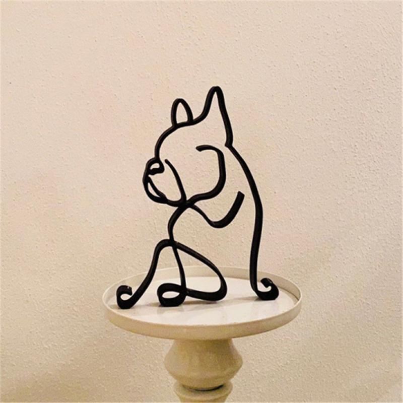 Scultura d'arte minimalista del cane