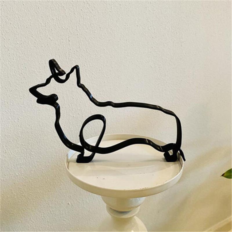 Scultura d'arte minimalista del cane