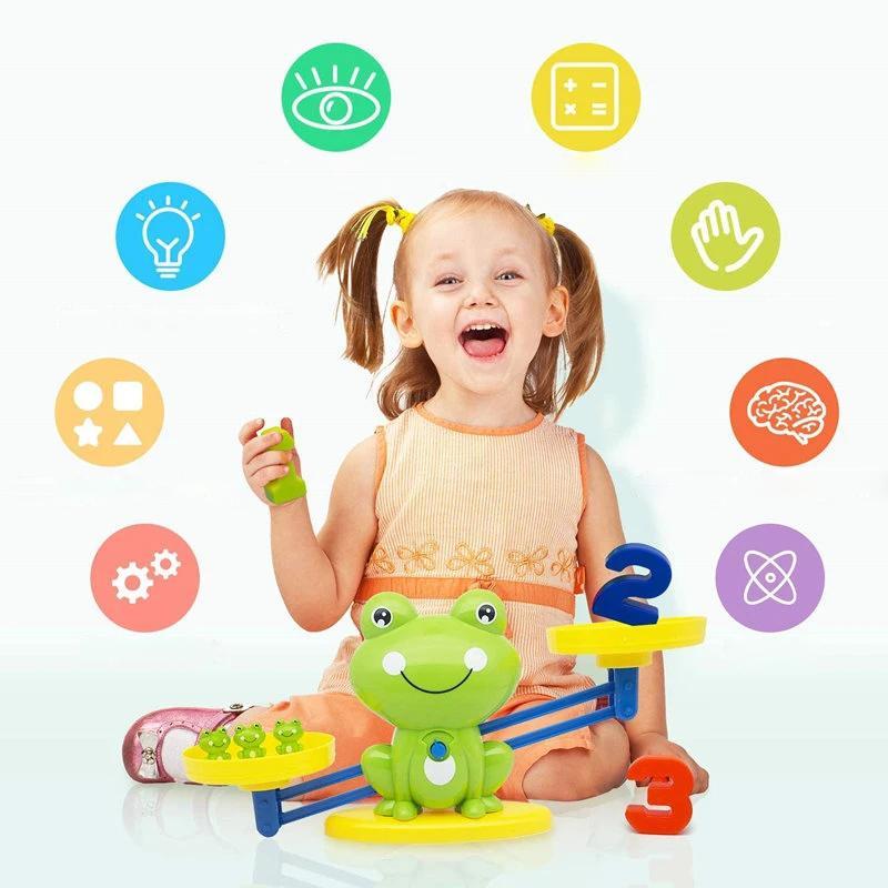 Equilibrio della rana che conta il primo giocattolo educativo