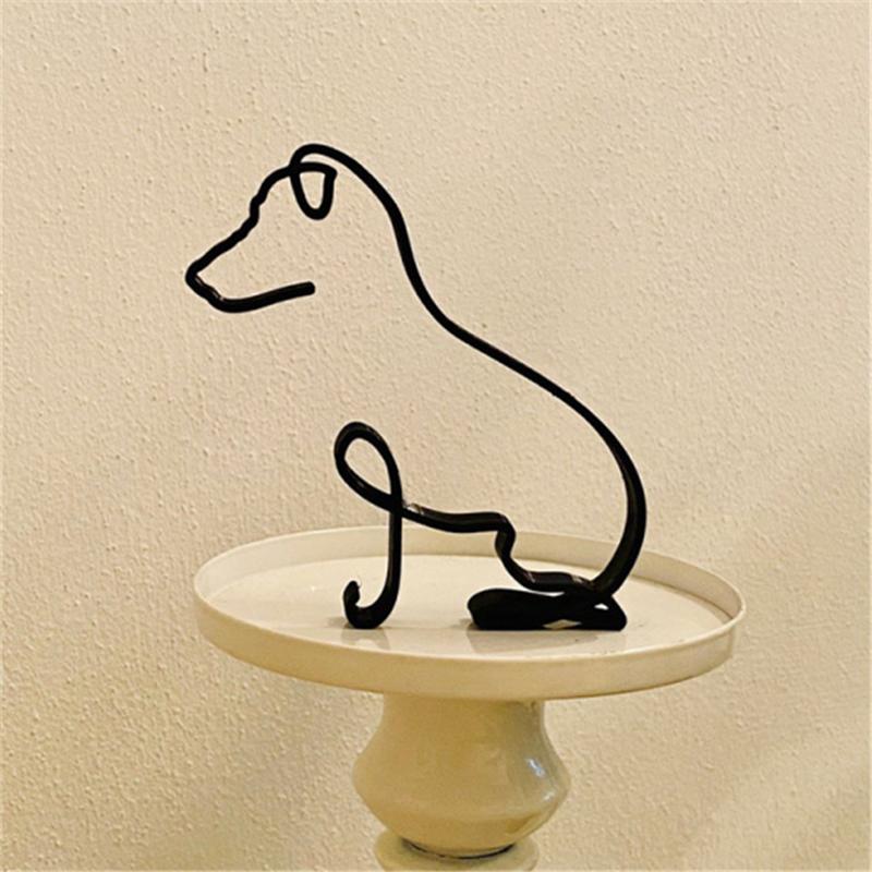 Scultura d'arte minimalista del cane