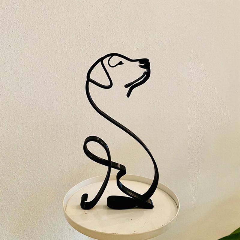 Scultura d'arte minimalista del cane