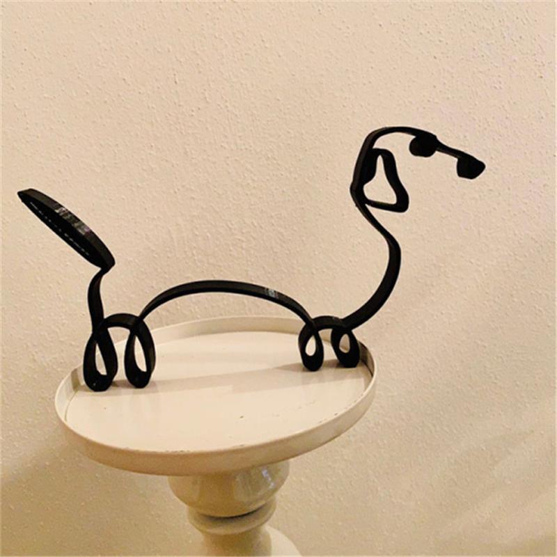 Scultura d'arte minimalista del cane