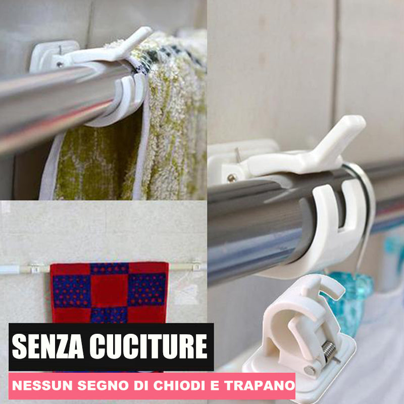 Supporti per aste regolabili senza chiodi