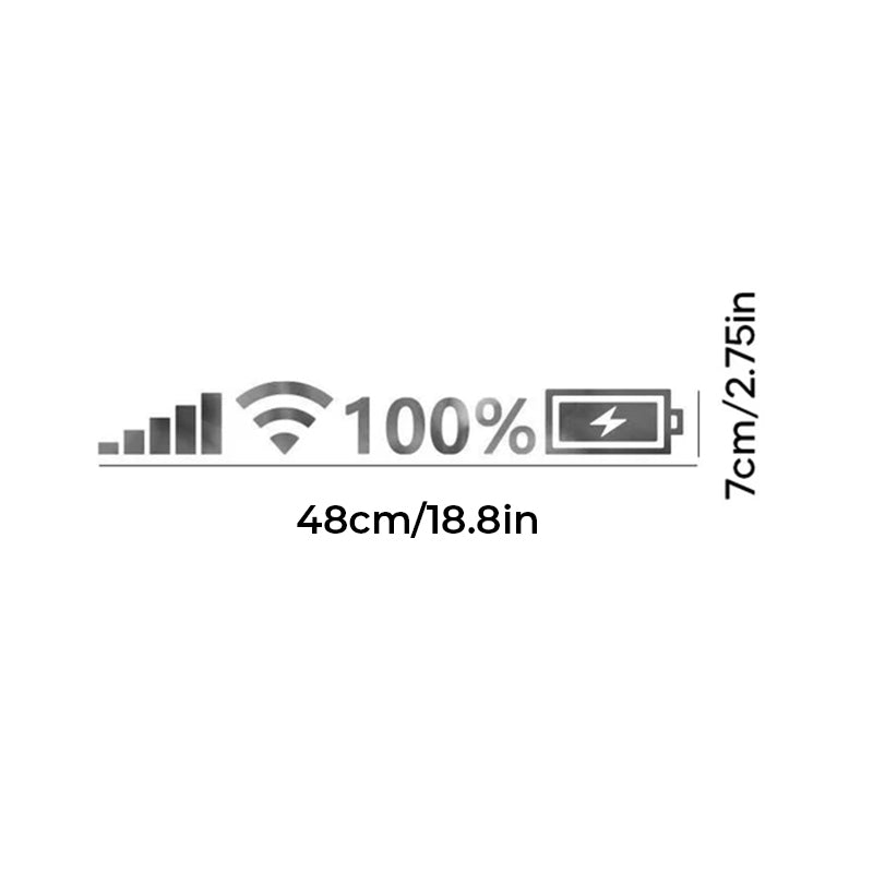 Adesivo riflettente per la segnalazione della batteria (10 pz.)
